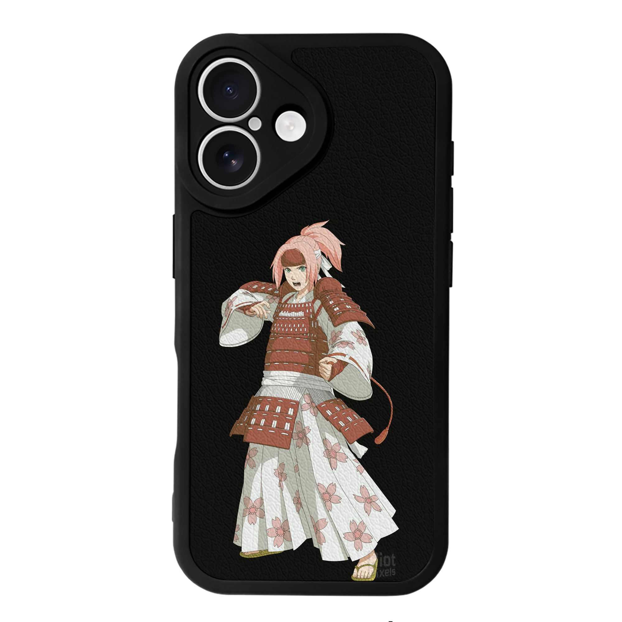 （画像用） NARUTO -ナルト- 春野サクラ Haruno Sakura 【iPhone 16シリーズ対応】シリコンスマホケース（レザー調） 材質：シリコン